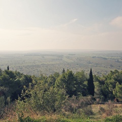 Panorama della Murgia con Castel del Monte